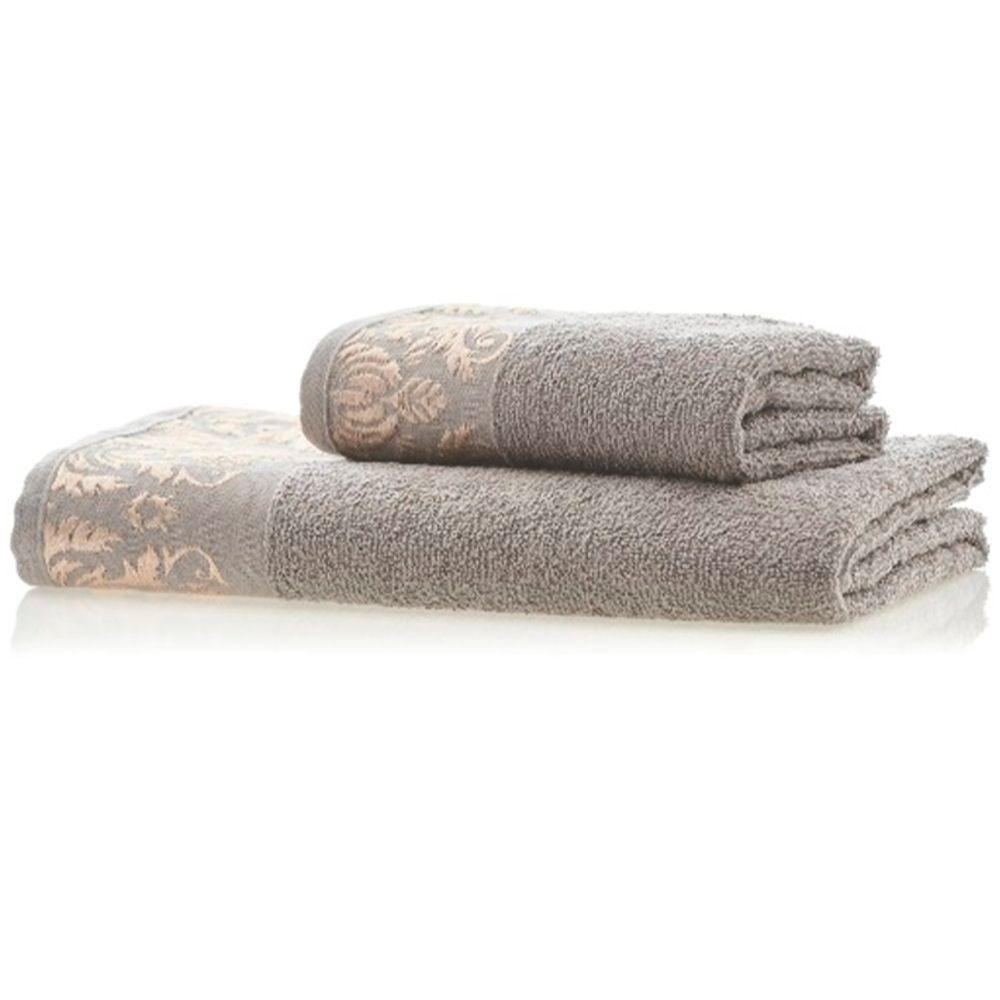 Jogo De Toalha Lmpeter Viena (01 Banho + 01 Rosto) Gris - 1