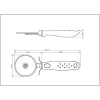 Cortador Para Pizza Tramontina Utilitá Em Aço Inox Com Cabo De Polipropileno Preto Tramontina - 4