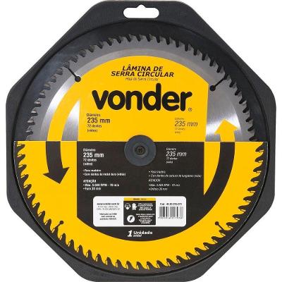 Lamina Serra Circular Vídea 250X30X3,2Mm 60 Dentes 5300 Rpm