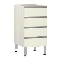 Balcão Sem Tampo 40cm Luci Legno Crem e Kashmir - 1