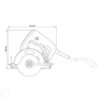 Serra Mármore 1.200 W 4.3/8" 127 V Tramontina Para Uso Profissional Tramontina