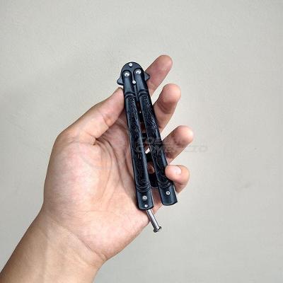 Knife Black Butterfly Preta Borboleta Dobrável Inox