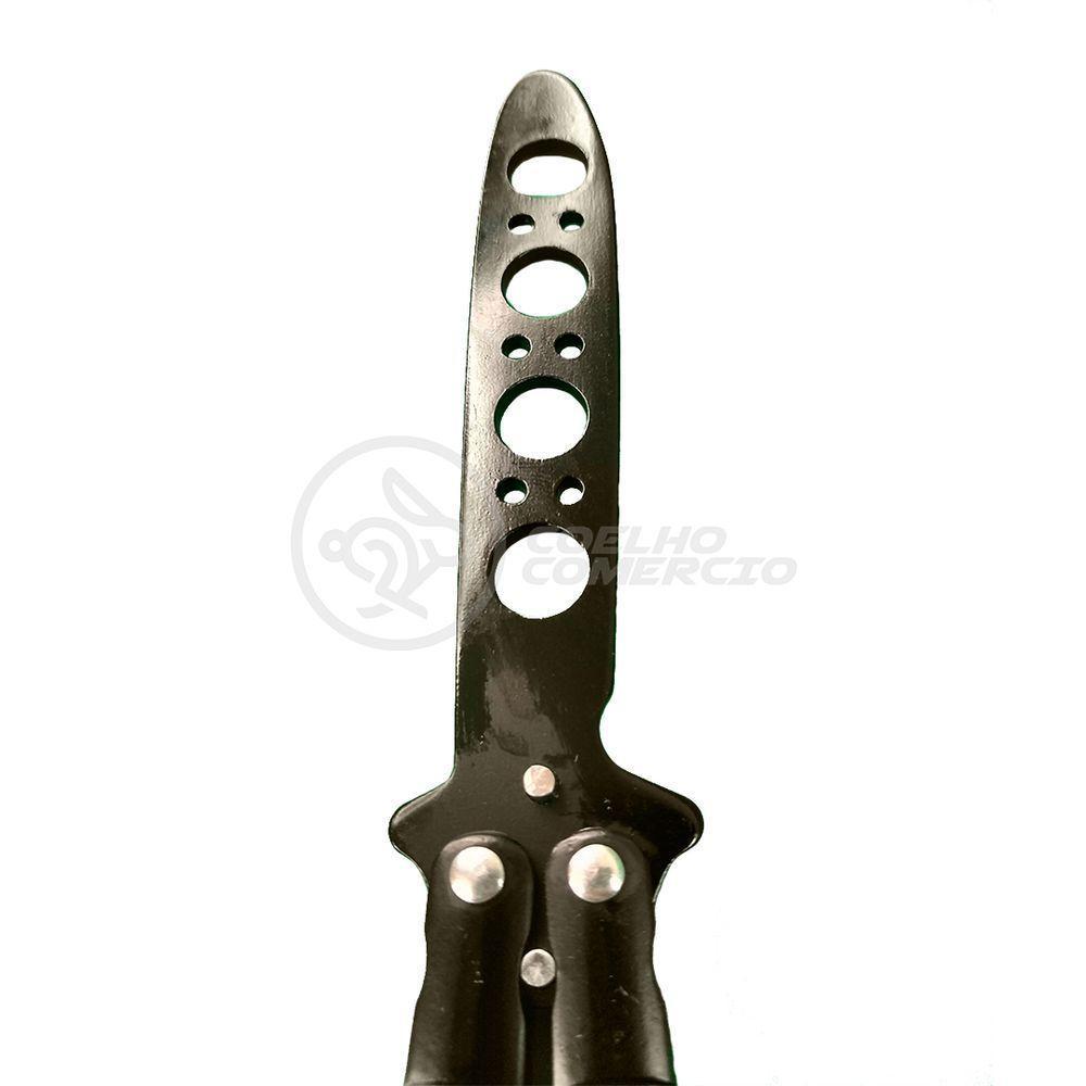 Knife Black Butterfly Preta Borboleta Dobrável De Aço - 5