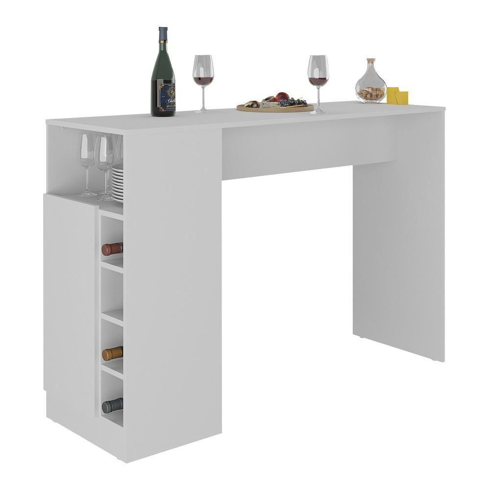 Bancada Balcão/mesa De Cozinha Com Adega E 1 Porta Multimóveis Mp2144 Branco Branco - 1