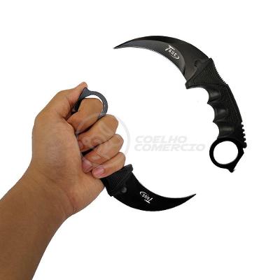 Knife Black Karambit Preto Inox Counter Strike