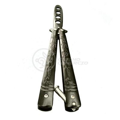 Knife Black Butterfly Preta Borboleta Dobrável De Aço