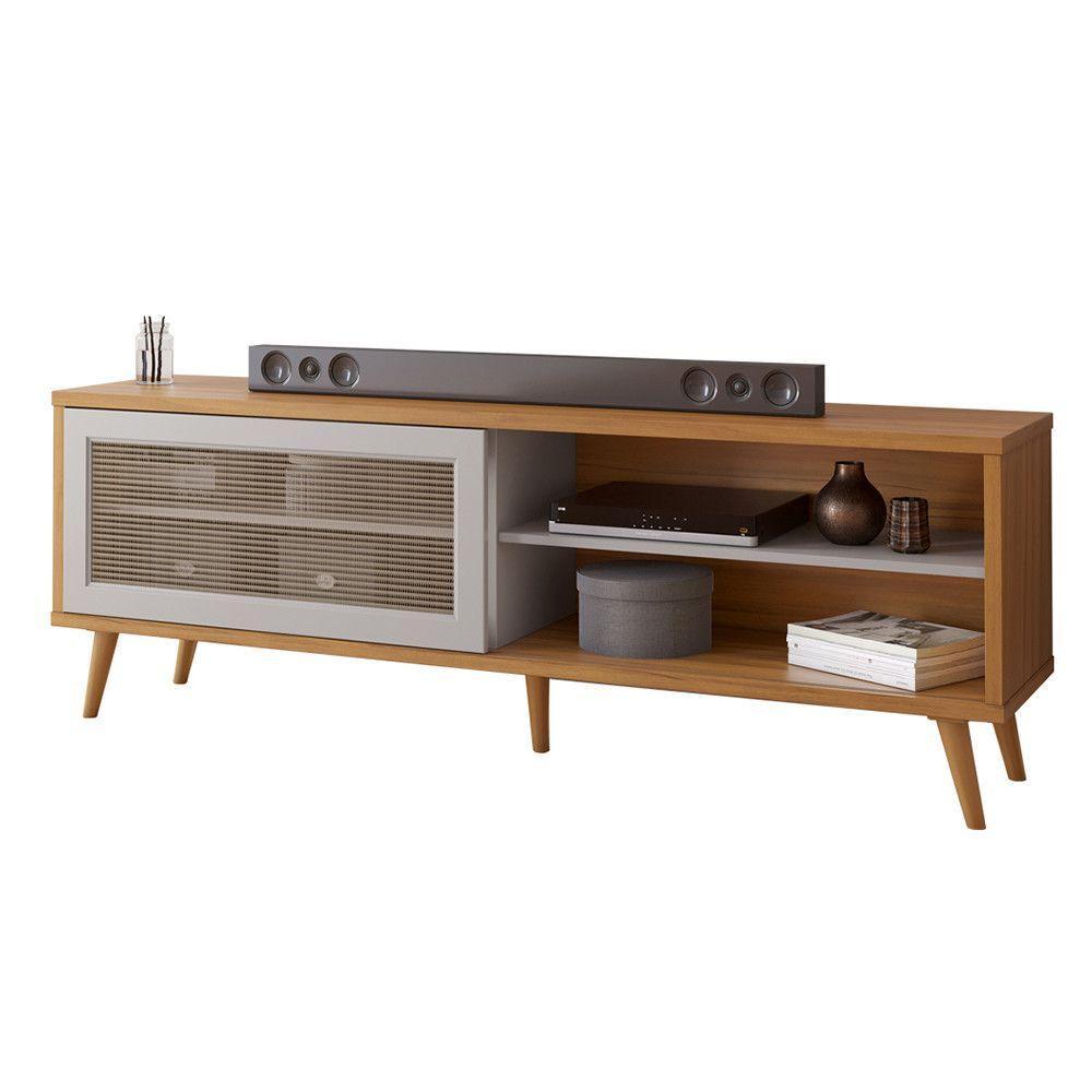 Bancada Nt1175 C/ Porta Com Tela Notável Freijo Com Off White - 5