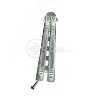 Knife Silver Butterfly Prata Borboleta Dobrável Inox - 1