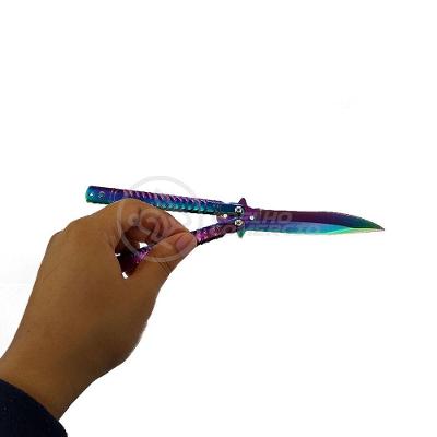 Knife Rainbow Butterfly Arco Iris Borboleta Inox