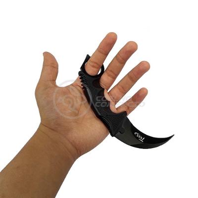 Knife Black Karambit Preto Aço Counter Strike