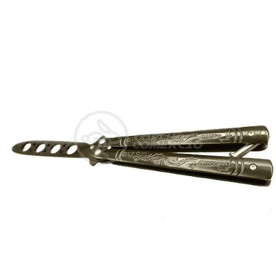 Knife Black Butterfly Preta Borboleta Dobrável Inox
