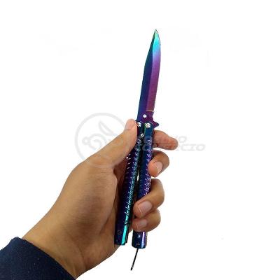 Knife Rainbow Butterfly Arco Iris Borboleta Inox