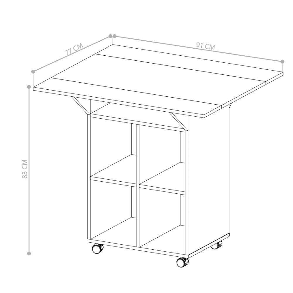 Bancada Mesa Com Bancos Preto - 5