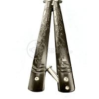 Knife Black Butterfly Preta Borboleta Dobrável De Aço - 14