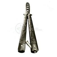 Knife Black Butterfly Preta Borboleta Dobrável De Aço - 17