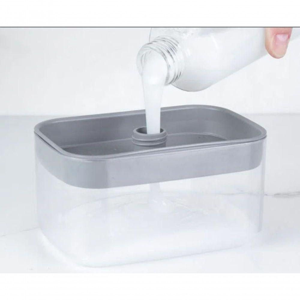 Dispenser Porta Detergente Esponja Trium Branco Ou De500bcf - 2