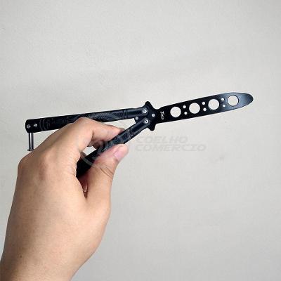Knife Black Butterfly Preta Borboleta Dobrável Inox