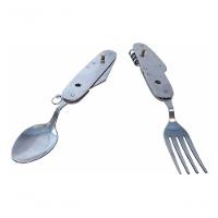 Kit Talher Garfo Colher Canivete Trilha Camping Multiuso - 2