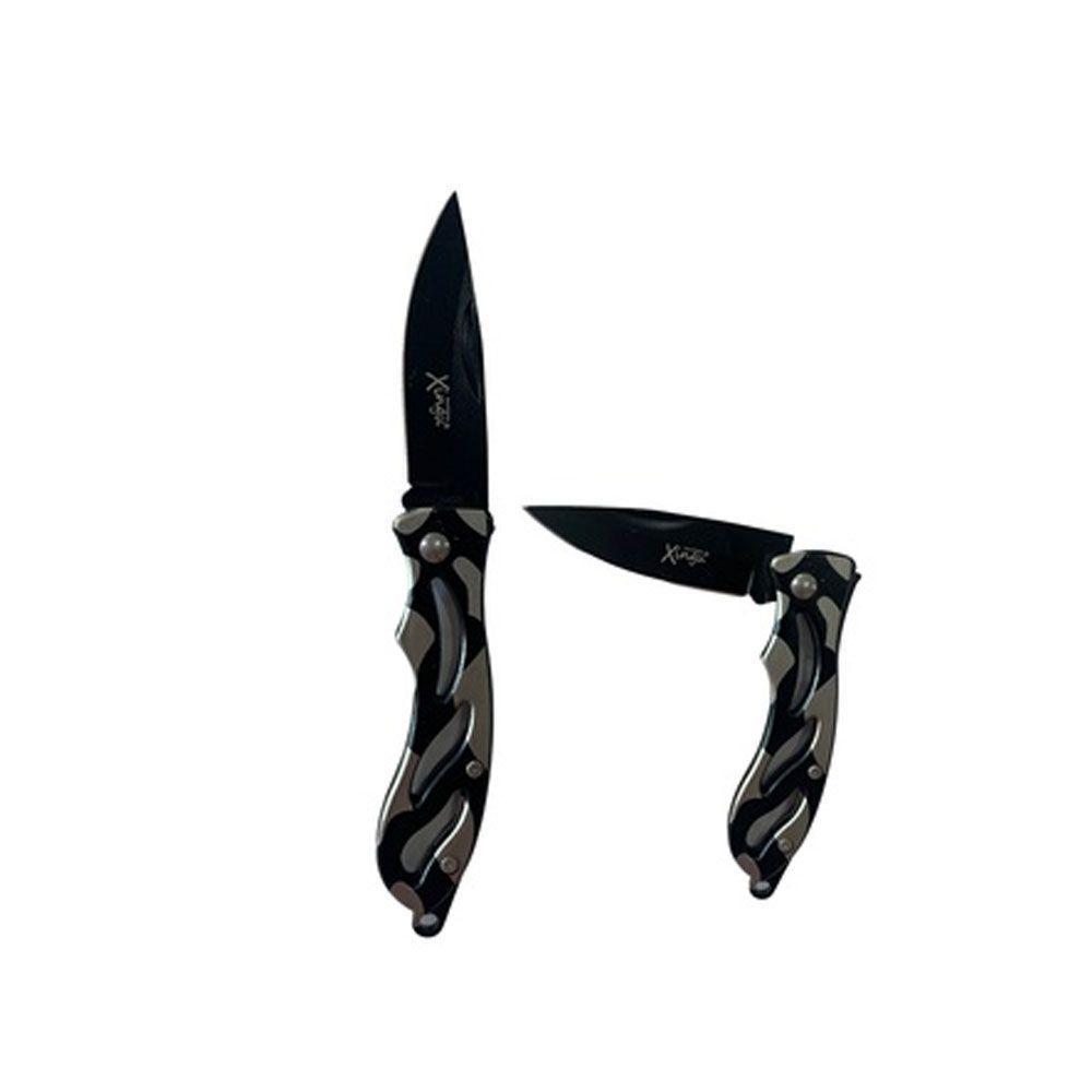 Canivete Caça Pesca Camping Cabo Metal Xv2929 Xingu De Bolso - 3