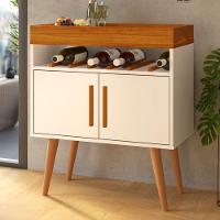 Bancada Café Bari Com 2 Portas Off White Caramelo - 1