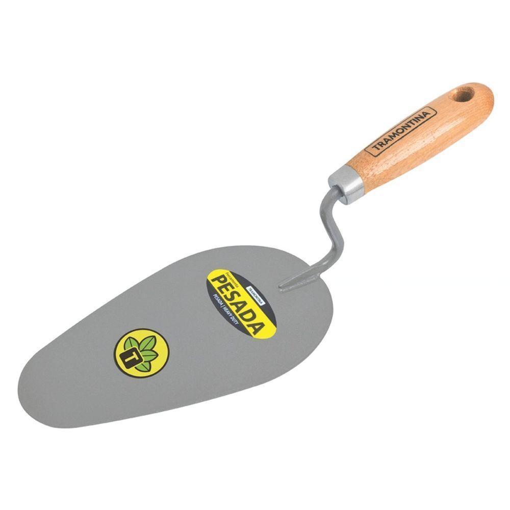 Colher De Pedreiro Redonda 8" Tramontina Em Aço Com Cabo De Madeira Tramontina - 1
