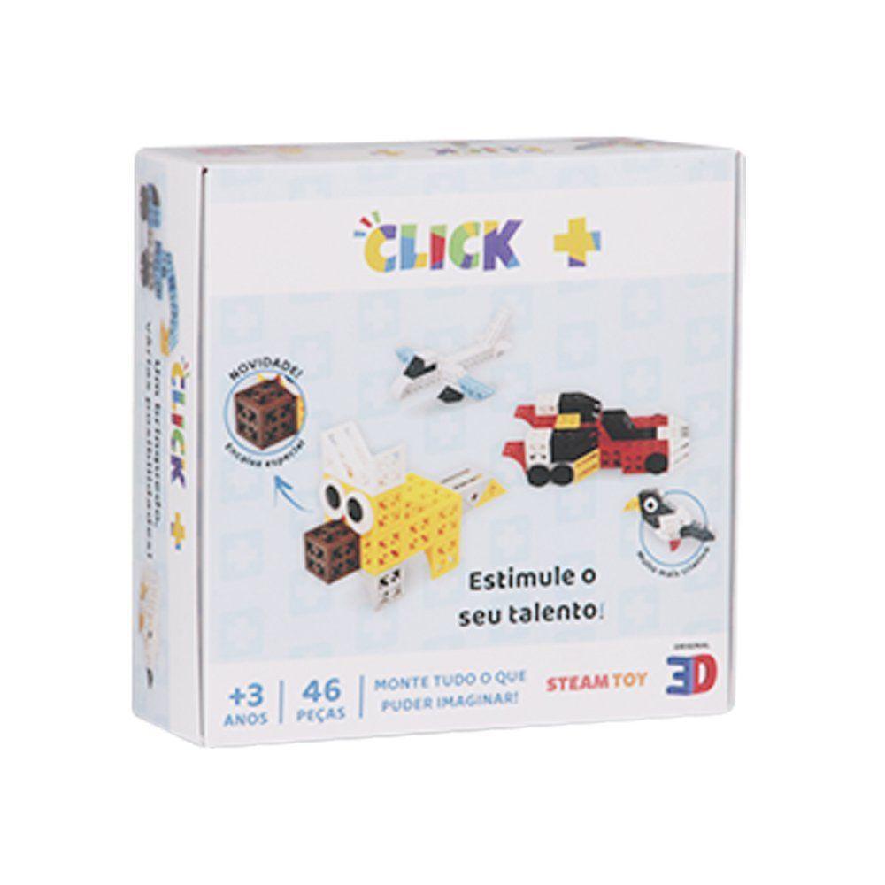 Blocos De Encaixar - Click+ 46 Peças - Steam Toy - 3