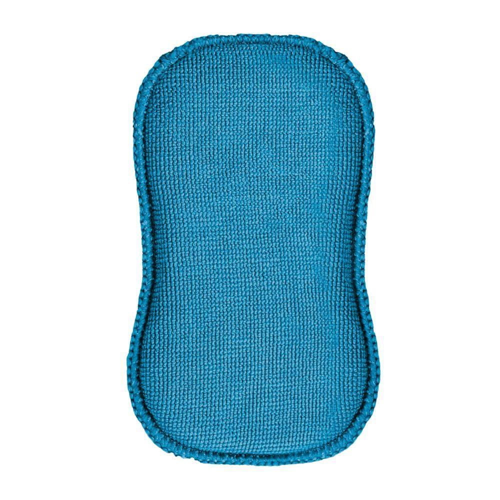 Esponja De Limpeza Dupla Face Em Microfibra E Camurça - 2