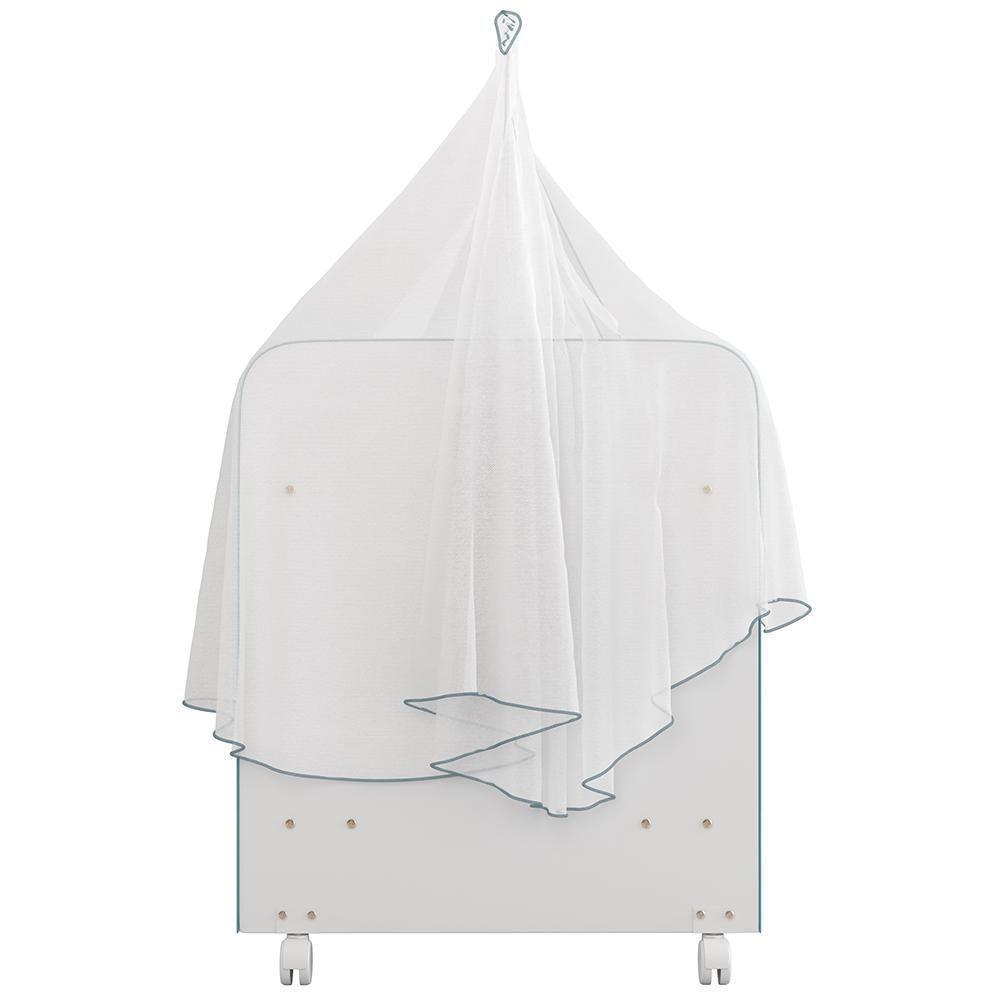 Kit 4 Berços Para Boneca Brinquedo Infantil Branco Azul - 2