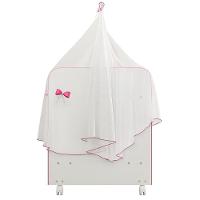 Kit 4 Berços Para Boneca Brinquedo Infantil Branco Rosa - 2
