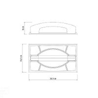 Desempenadeira Corrugada Tramontina Em Poliestireno Com Cabo E Régua Tramontina - 2