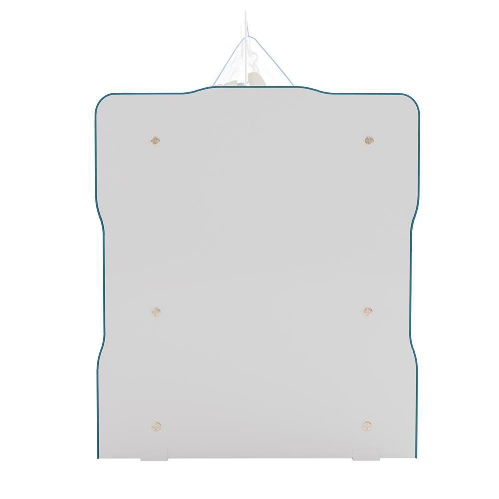 Kit 2 Berços Para Boneca Brinquedo Infantil Branco Azul - 2