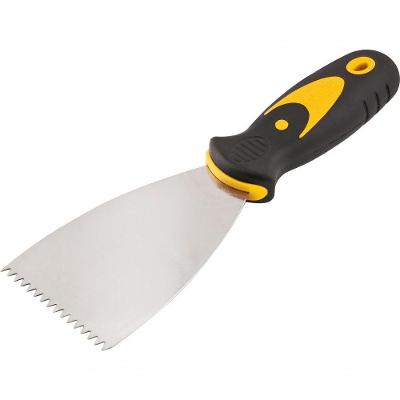 Espátula Betumadeira Aço Carbono 2 5Cm Cabo Pvc Anatômico -