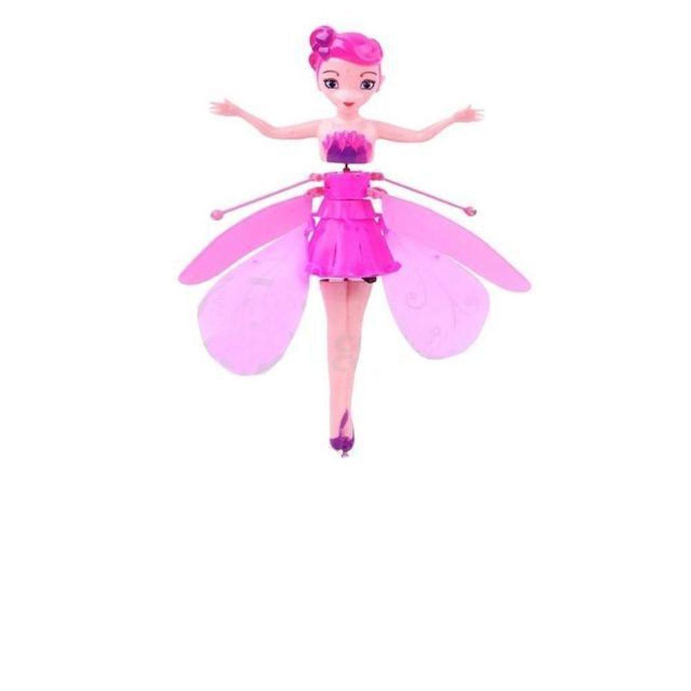 Boneca Princesa Aerocraft Fada Voadora Rosa 19Cm Sensor Nº5 - 1