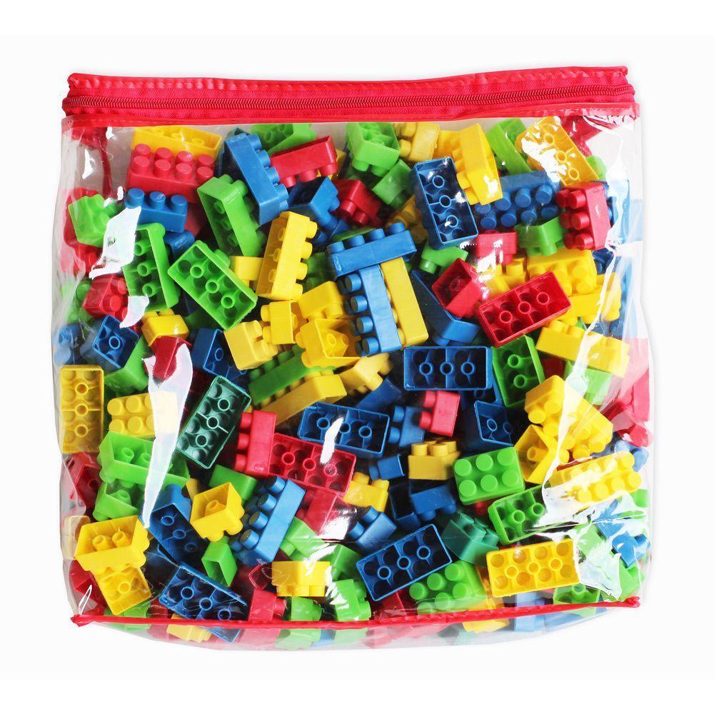 Bolsa com Blocos de Montar 480 Peças Bolsa Vermelha - 2