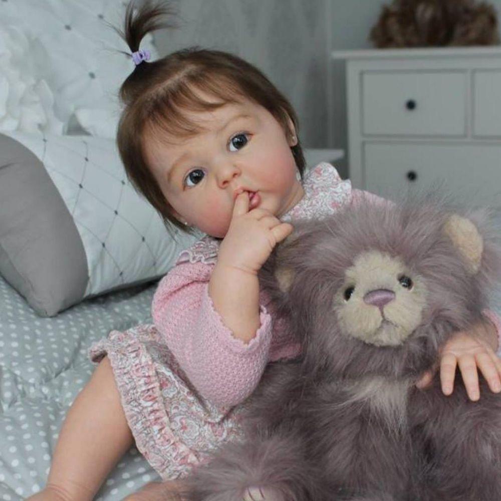 Bebê Reborn 3d Pele Com Veia, Silicone Reborn Baby Doll-60 Cm - 1