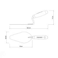 Colher De Pedreiro 7" Tramontina Em Aço Com Cabo De Madeira Tramontina - 5