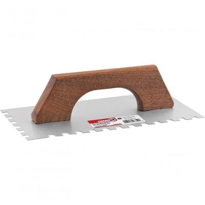 Desempenadeira Aço Dentada 12,0X25,0Cm Cabo Total Madeira Fe