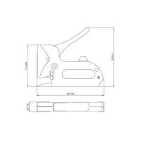 Grampeador Manual Tramontina Com Corpo Em Aço Para Grampos T50 Tramontina - 2