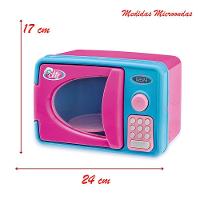 Brinquedo Kit Mini Microondas Coleção Le Chef Luz E Som - 2