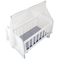 Berço Para Boneca Magia C02 Brinquedo Infantil Branco Azul - 3