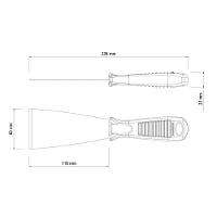 Espátula Rígida 6 Cm Tramontina Em Aço Carbono Com Cabo De Polipropileno Tramontina - 2
