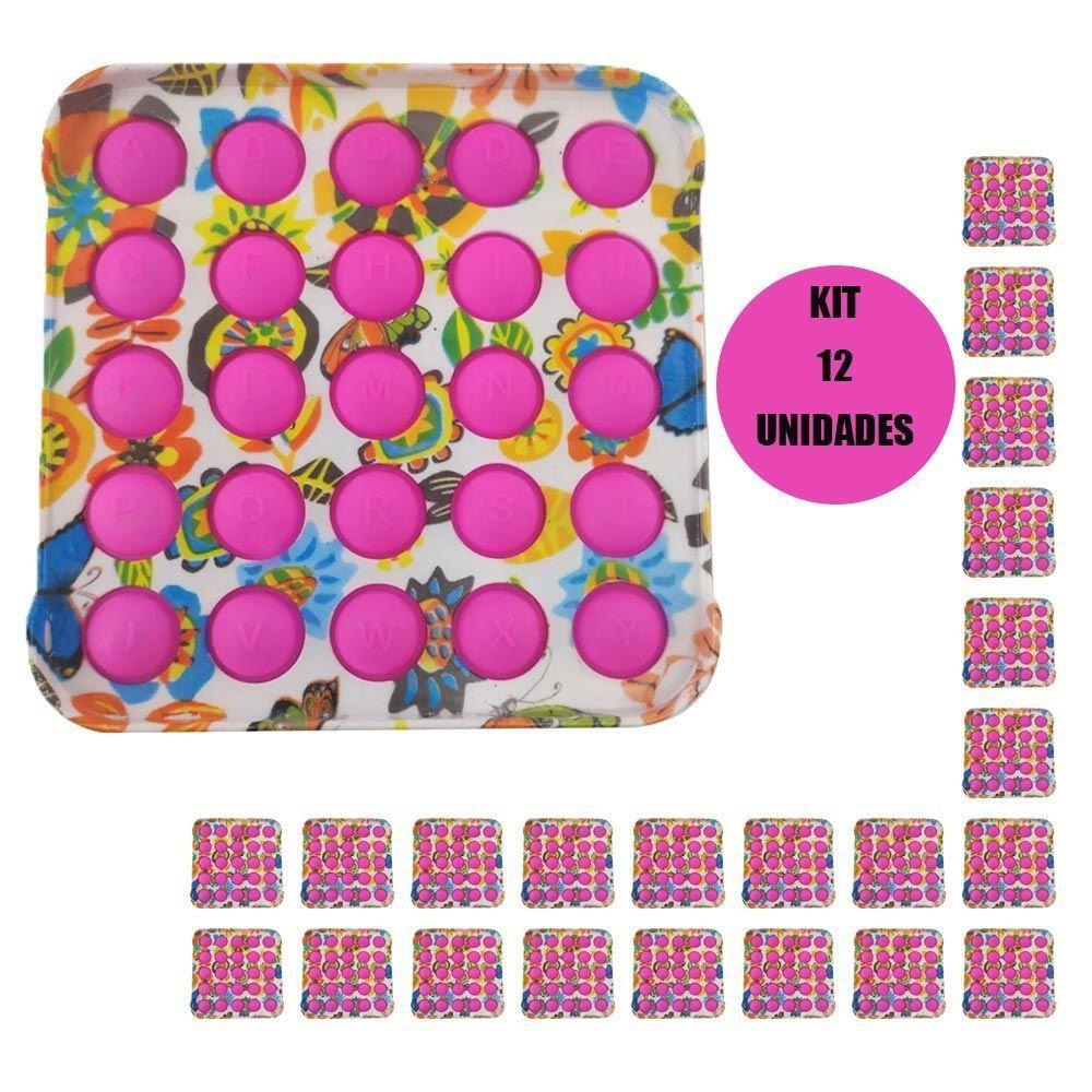 Fidget Bubble Kit12Uni Pop It Infantil Criança Aniversario - 1