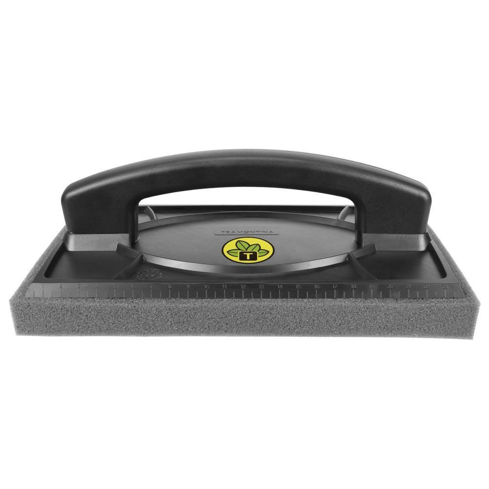 Desempenadeira Lisa Poliestireno Com Cabo, Esponja E Régua - 8