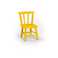 Conjunto Mesinha Infantil Branca Com 2 Cadeiras Kids Amarela - 6