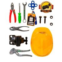 Kit Brinquedo Ferramentas Infantil Construtor Engenheiro 11 Peças - 1