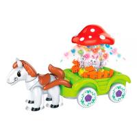 Brinquedo Bate E Volta Musical Carruagem Cogumelo Dm Toys