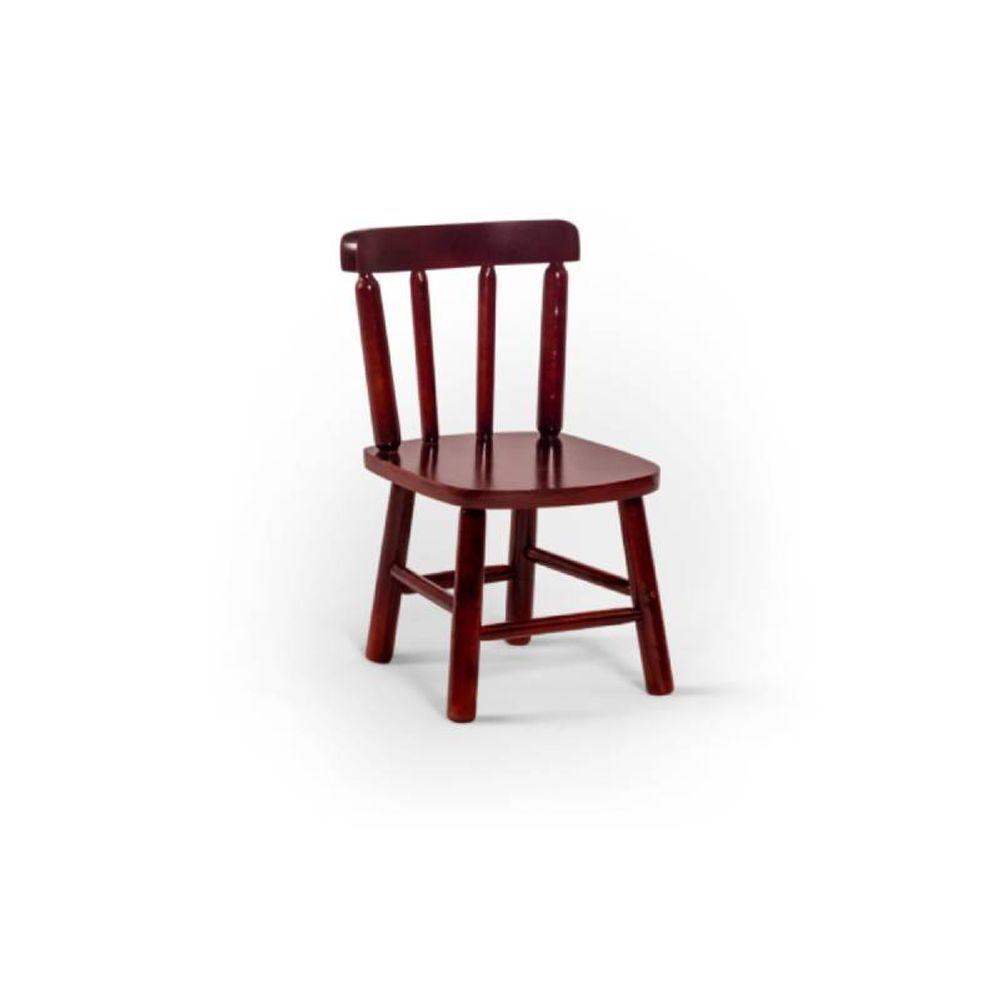 Conjunto Mesinha Infantil Branca Com 2 Cadeiras Kids Mogno - 4