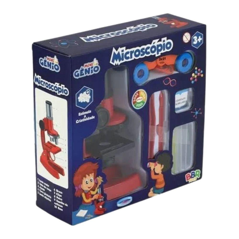 Microscópio Infantil Com Binóculo Educativo - Bbr Toys - 1