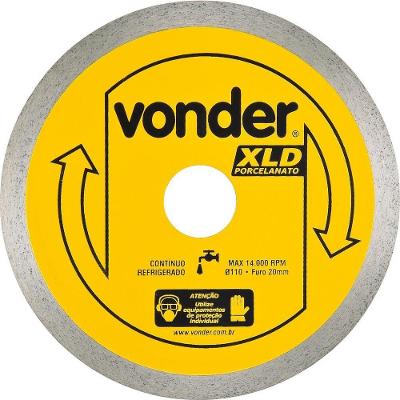 Disco Diamantado 110Mm Contínuo Furo 20Mm Xld - Vonder