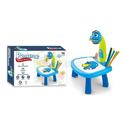 Projetor Para Desenho Infantil Aprendizagem Galinha Azul
